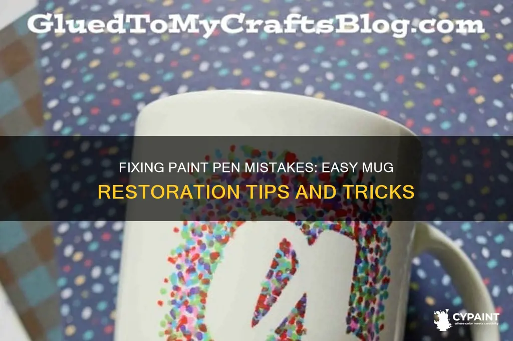 how to cure paint pen on mugs