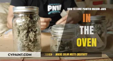 Painted Mason Jars: Curing in the Oven