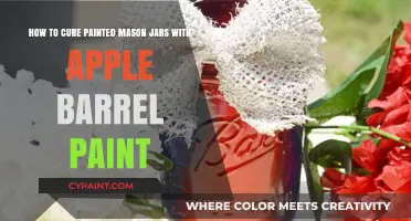 Cure Painted Mason Jars with Apple Barrel Paint: Easy DIY Guide