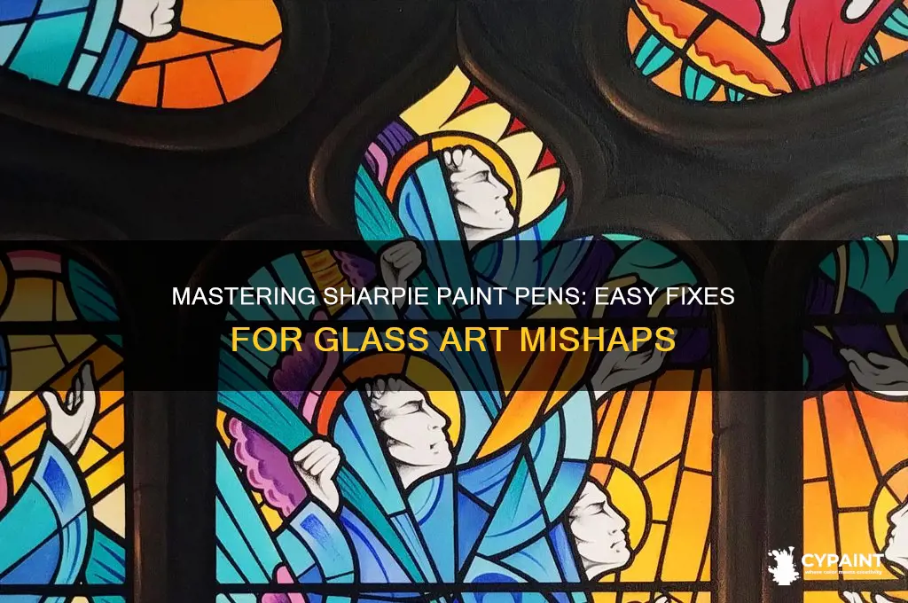 how to cure sharpie paint pens on glass