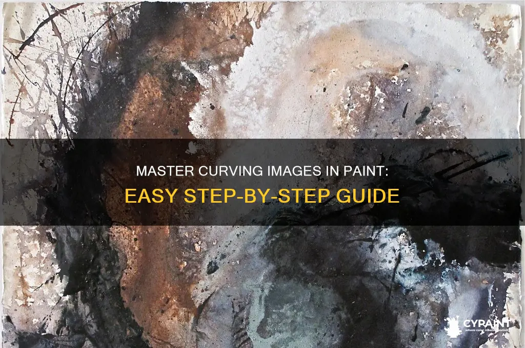 how to curve an image in paint