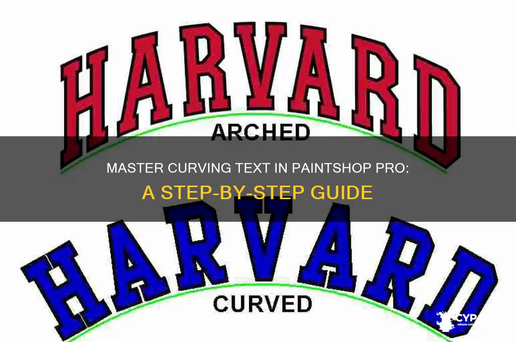 how to curve text in paint shop pro