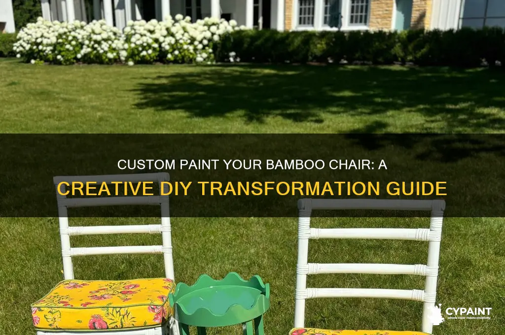 how to custom paint a bamboo chair