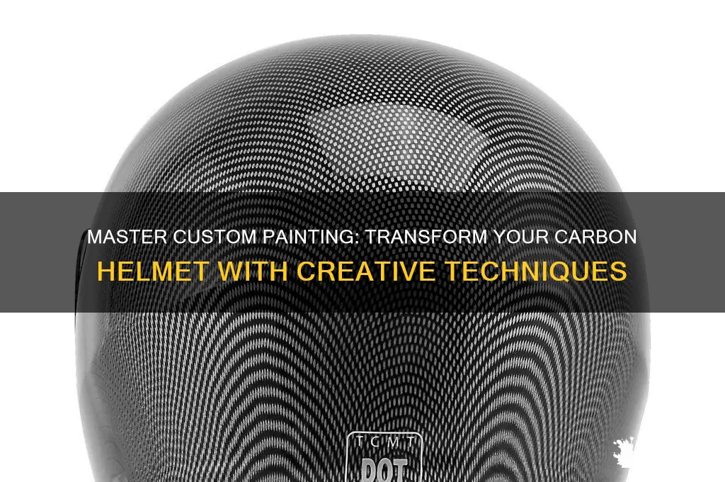 how to custom paint a carbon helmet