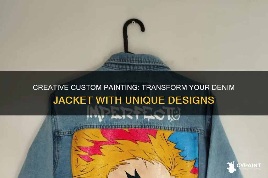 how to custom paint a denim jacket
