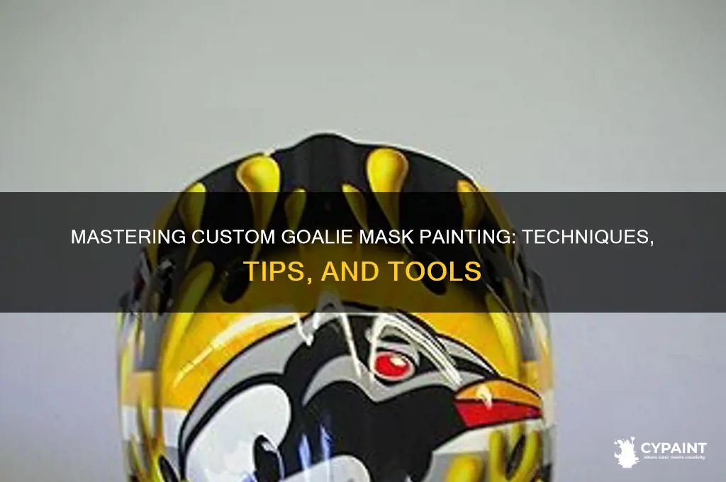 how to custom paint a goalie mask