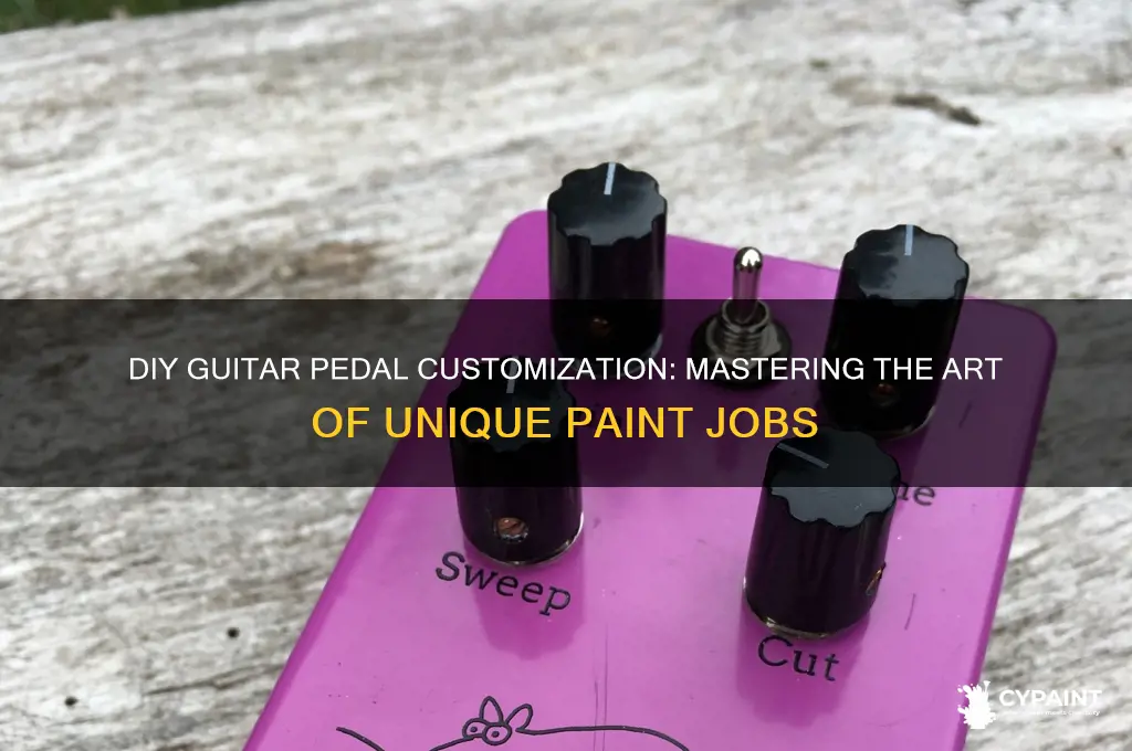 how to custom paint a guitar pedal