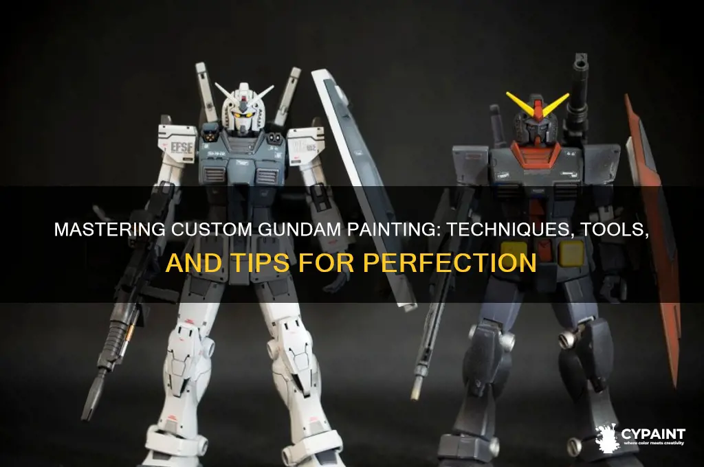 how to custom paint a gundam model