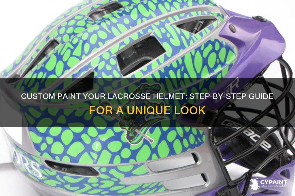 how to custom paint a lacrosse helmet
