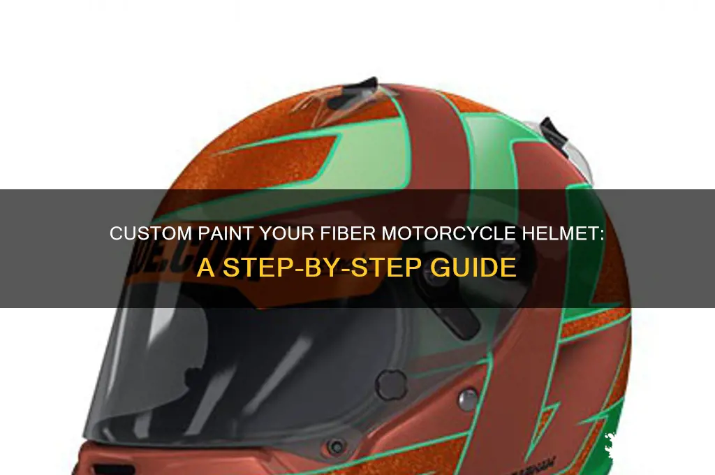 how to custom paint fiber motorcycle helmet