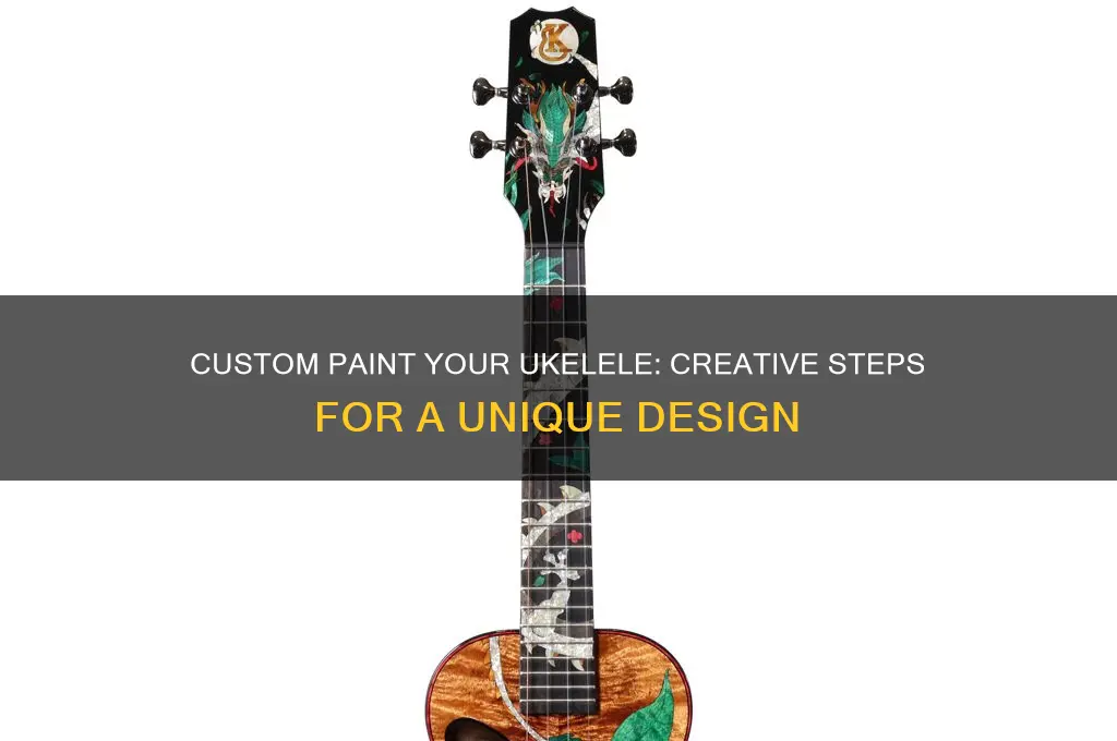 how to custom paint on a ukelele