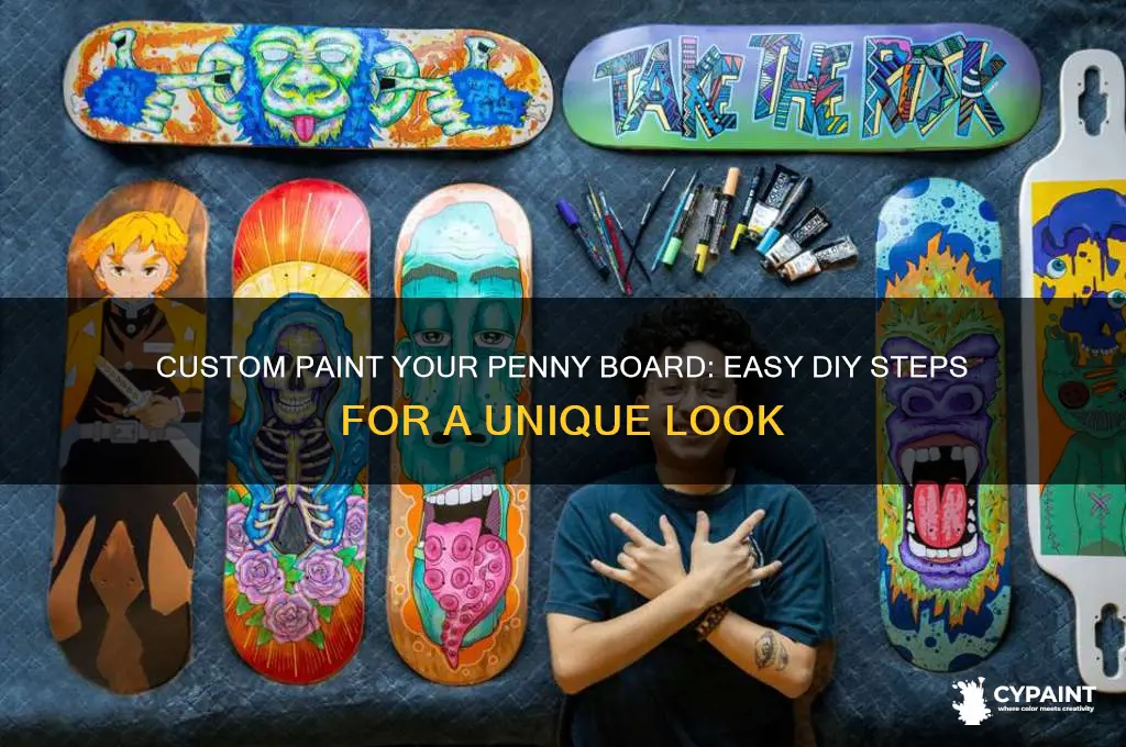 how to custom paint your penny board