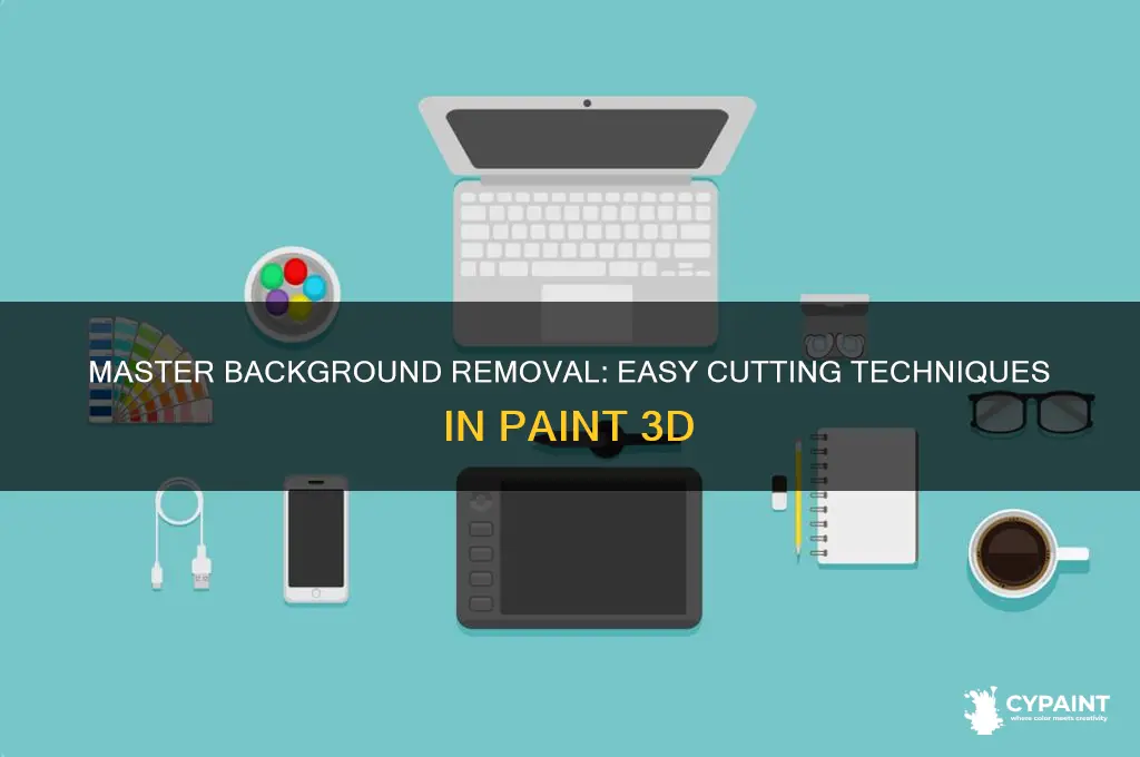 how to cut a background with paint 3d
