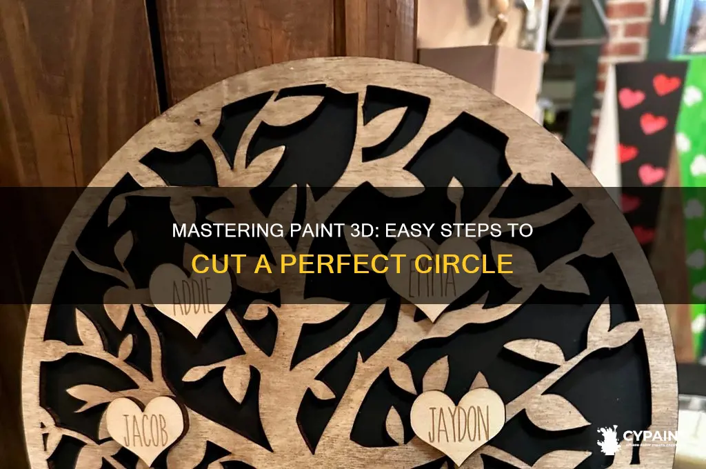 how to cut a circle in paint 3d