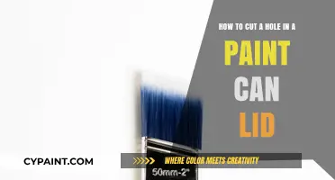 Easy DIY Guide: Cutting a Hole in Paint Can Lids