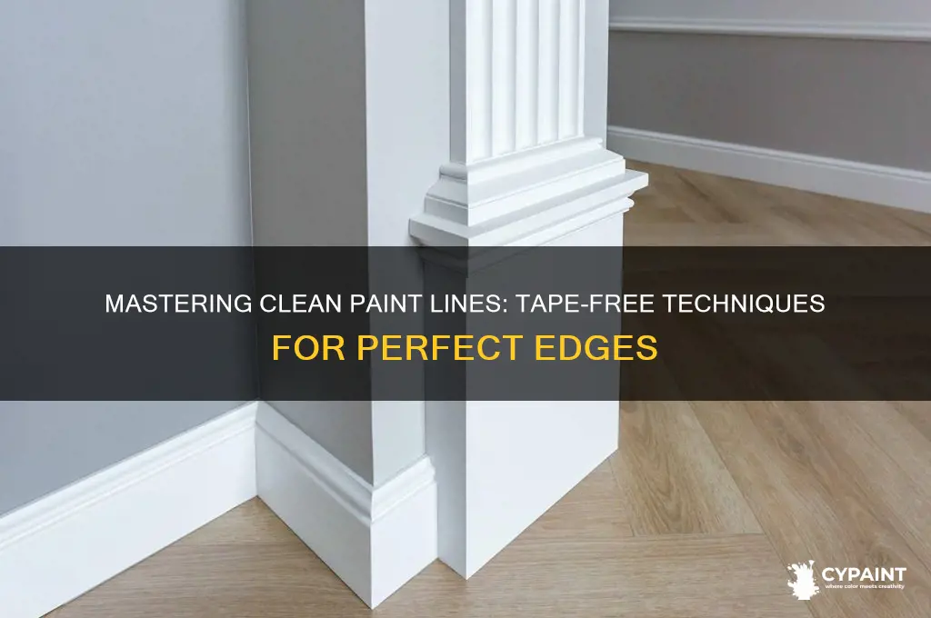 how to cut a paint line without tape