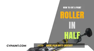 DIY Paint Roller Hack: Cutting It in Half for Precision