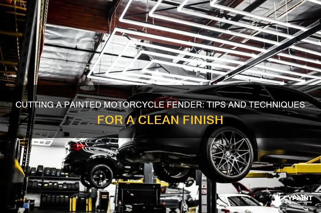 how to cut a painted motorcycle fender