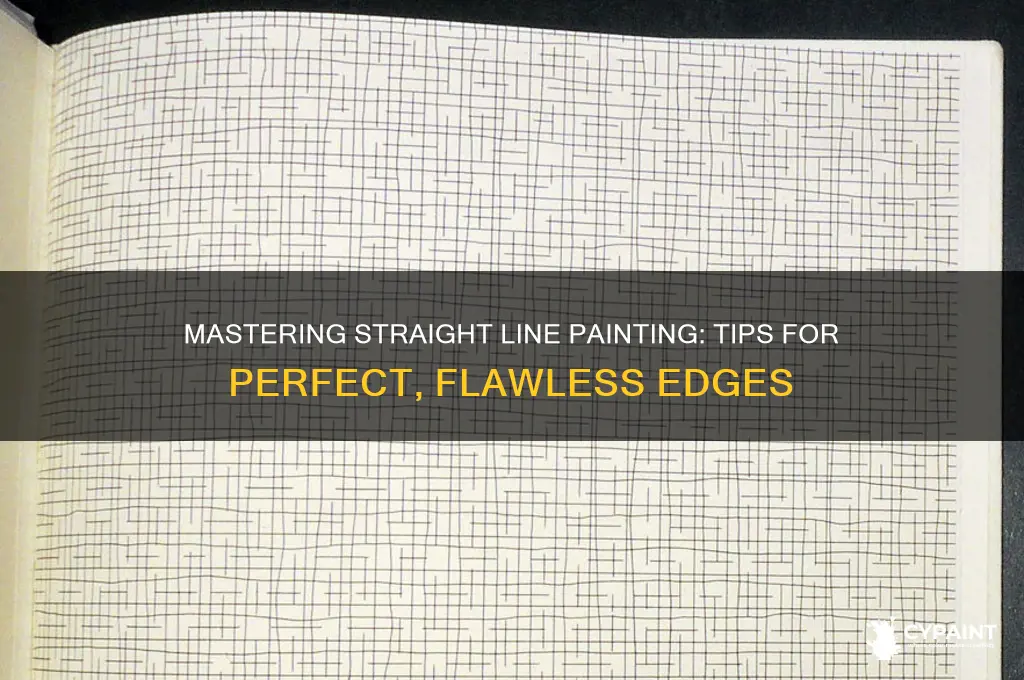 how to cut a straight line painting