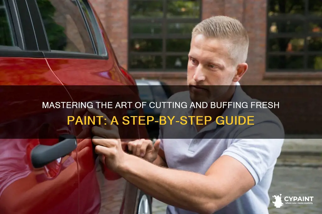 how to cut and buff fresh paint