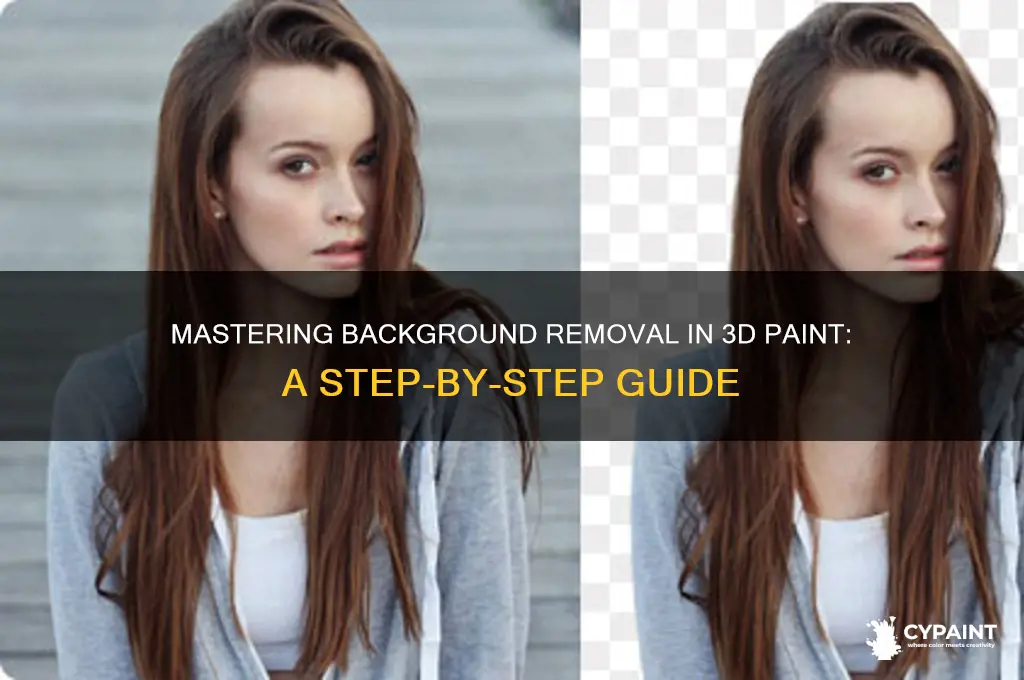 how to cut background in 3d paint