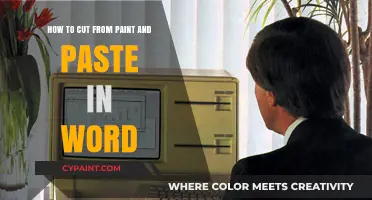 Cutting and Pasting: Paint to Word