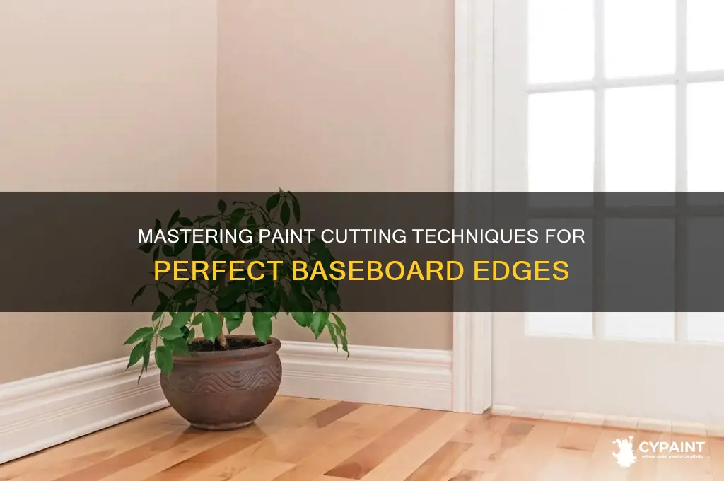 how to cut in paint at baseboard