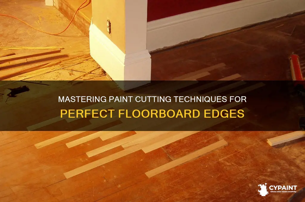 how to cut in paint at floorboards