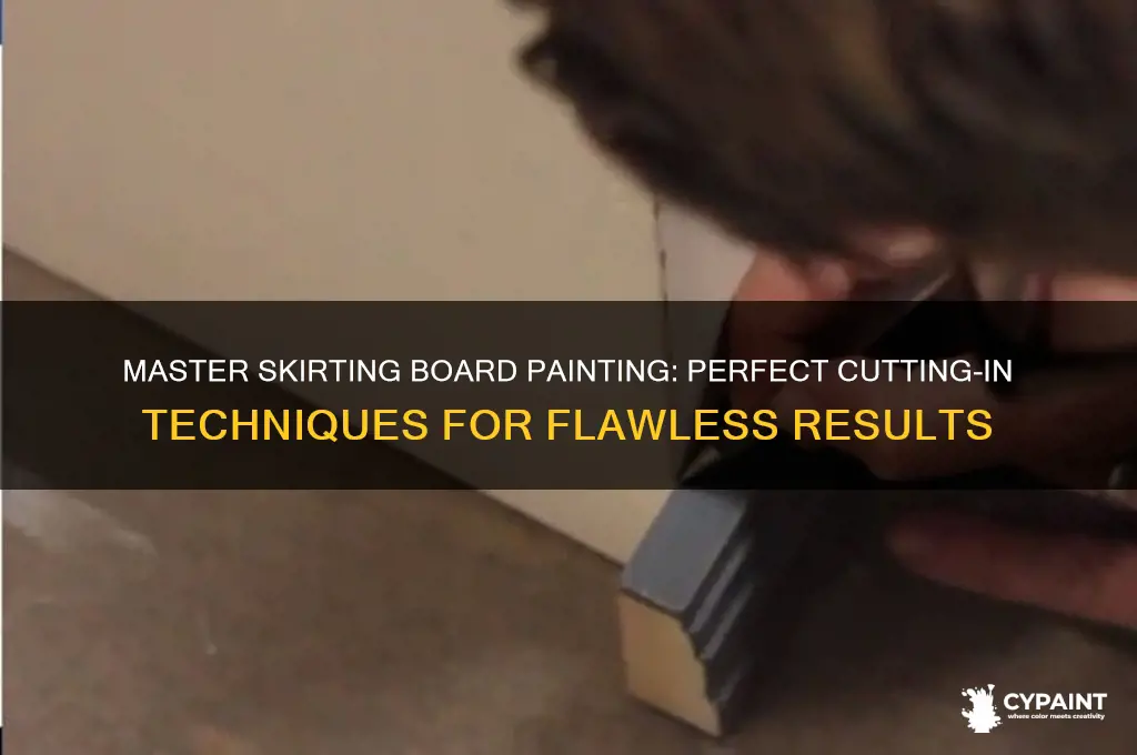 how to cut in skirting board painting