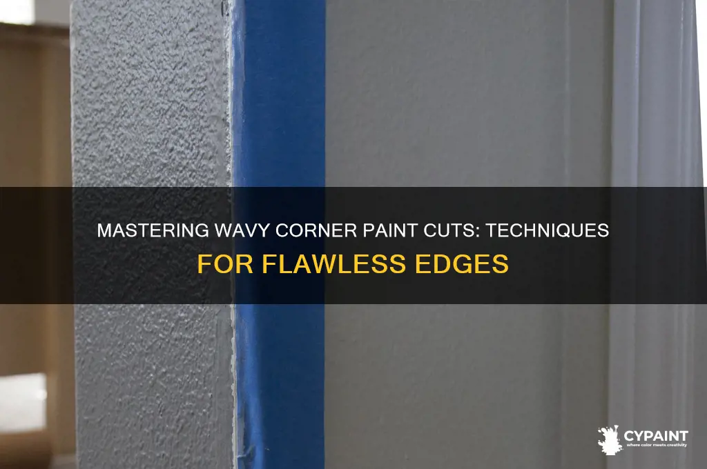 how to cut in wavy corner paint