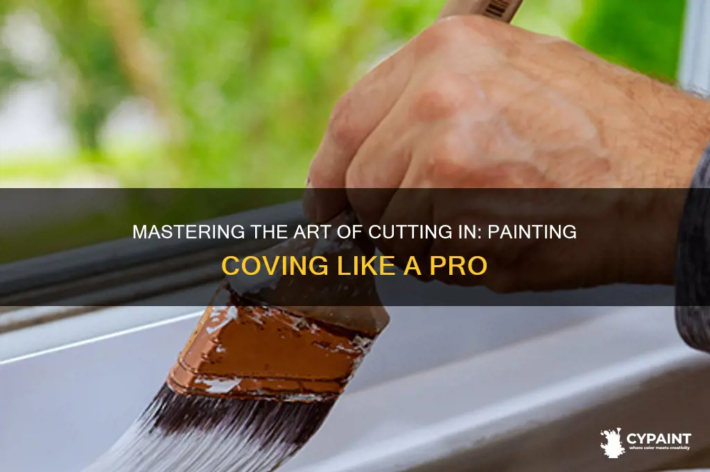 how to cut in when painting coving