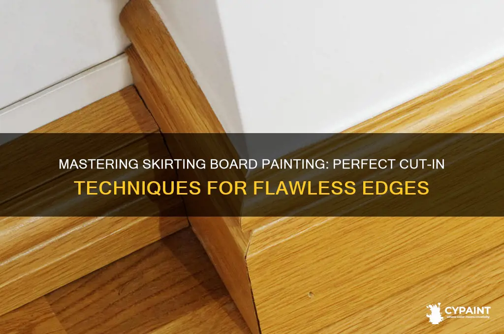 how to cut in when painting skirting boards