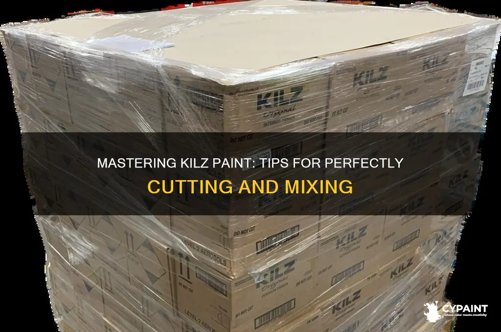 how to cut kilz paint for paint