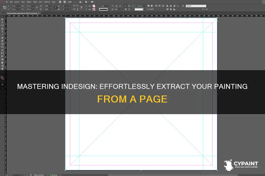 how to cut my painting out of page in indesign
