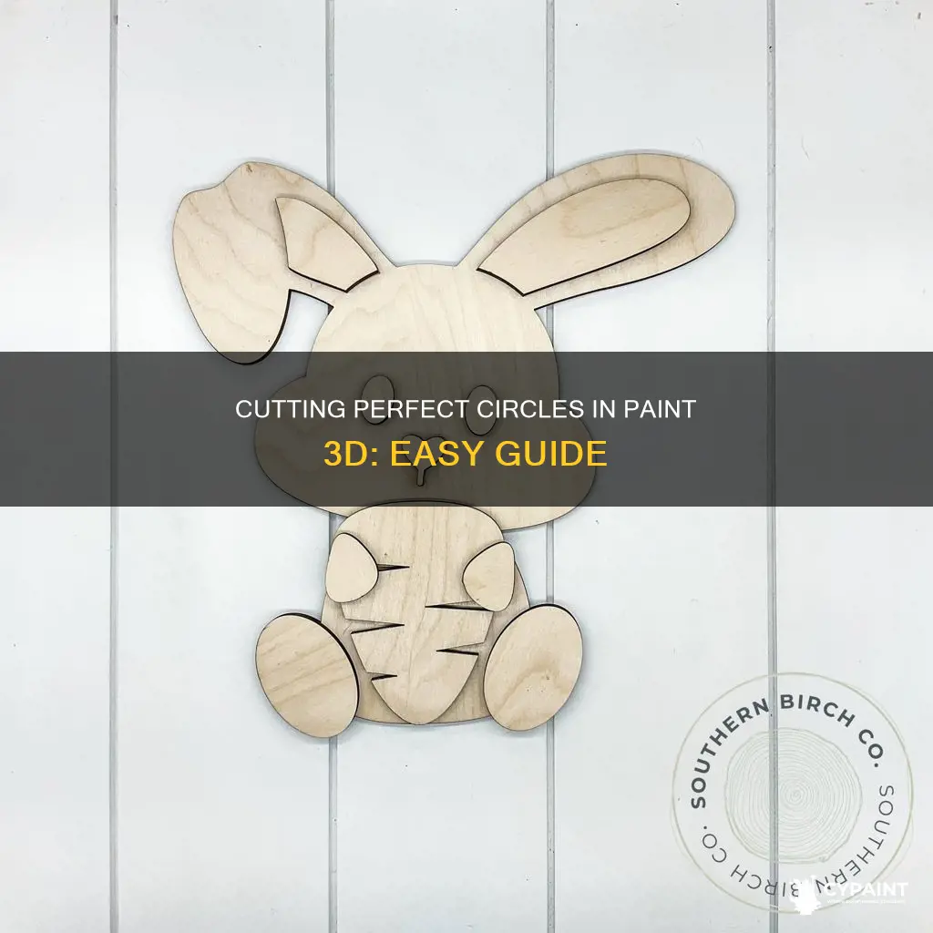 how to cut out a circle in paint 3d