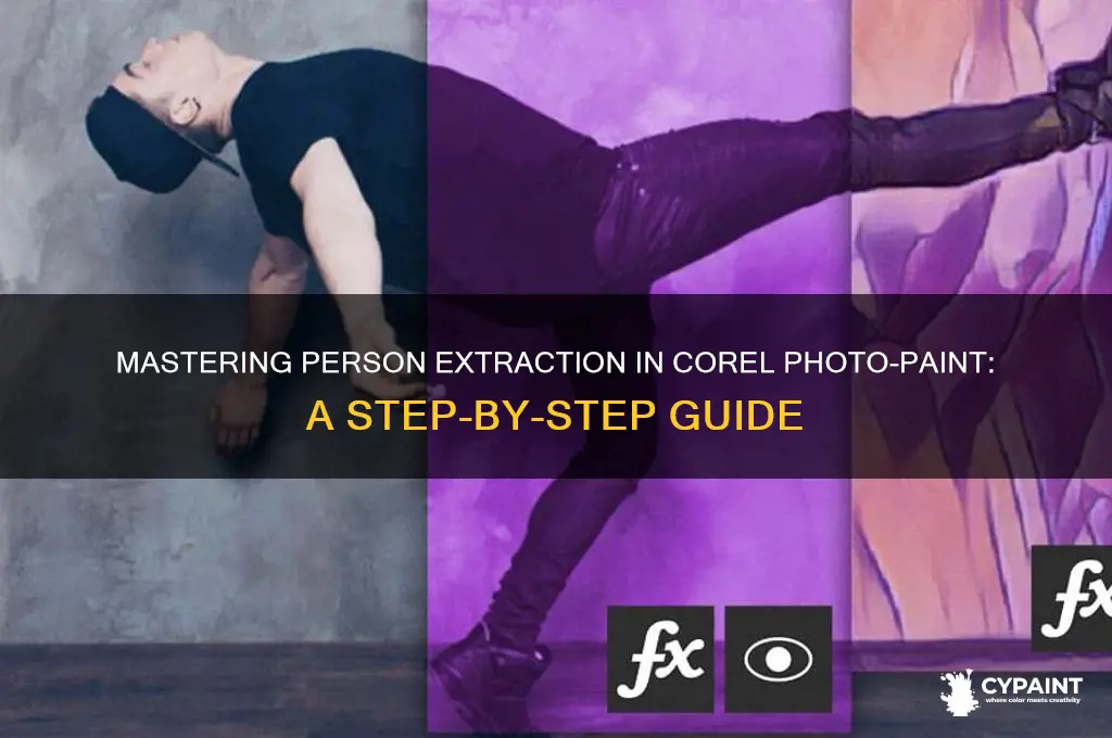 how to cut out a person in corel photo paint