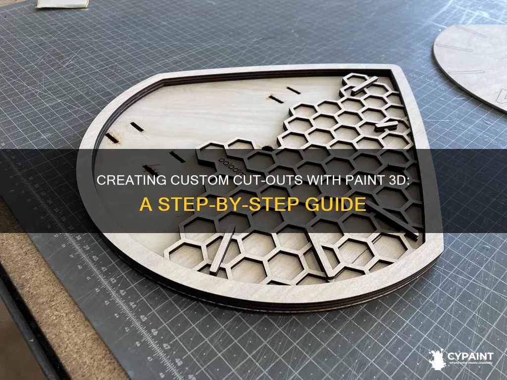 how to cut out a shape in paint 3d