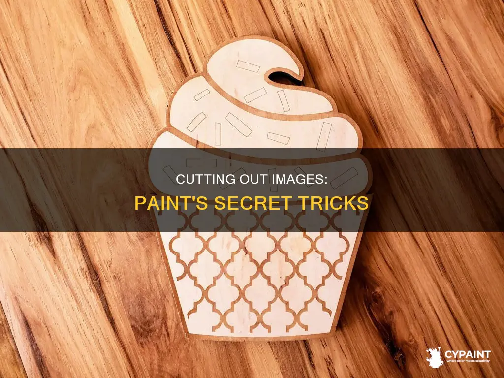 how to cut out around an image in paint