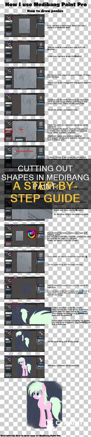 how to cut out specific shapes in medibang paint