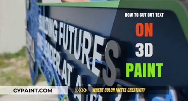 Mastering Text Cutouts in 3D Paint: A Step-by-Step Guide