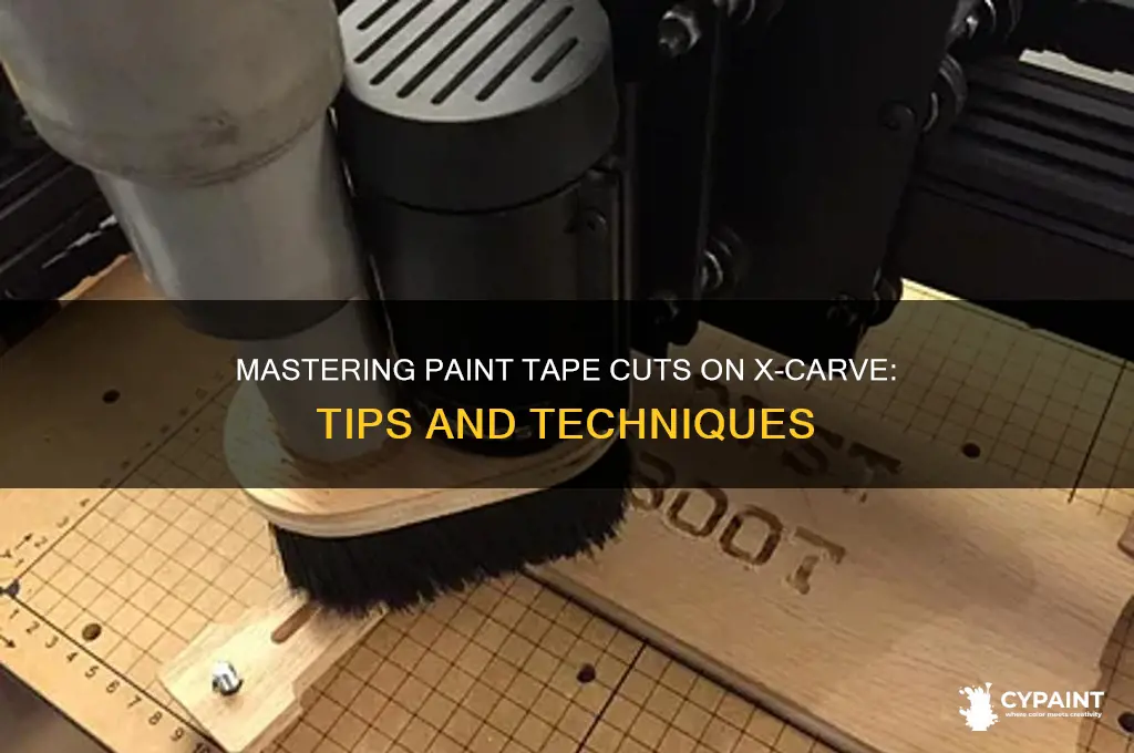 how to cut paint tape on xcarve