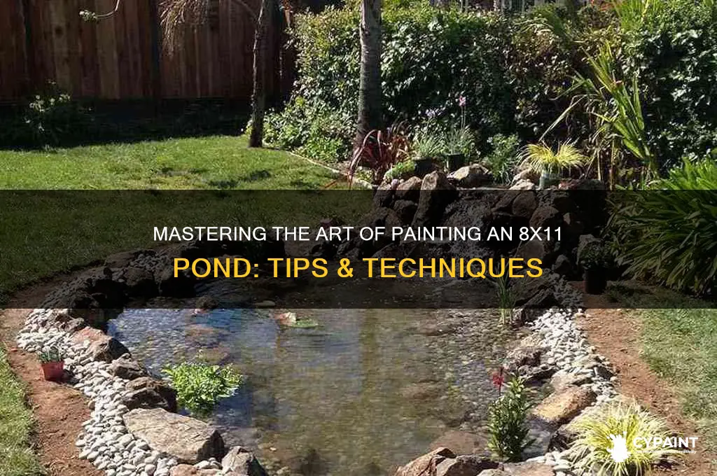 how to d0p 8 by 11 pond paint
