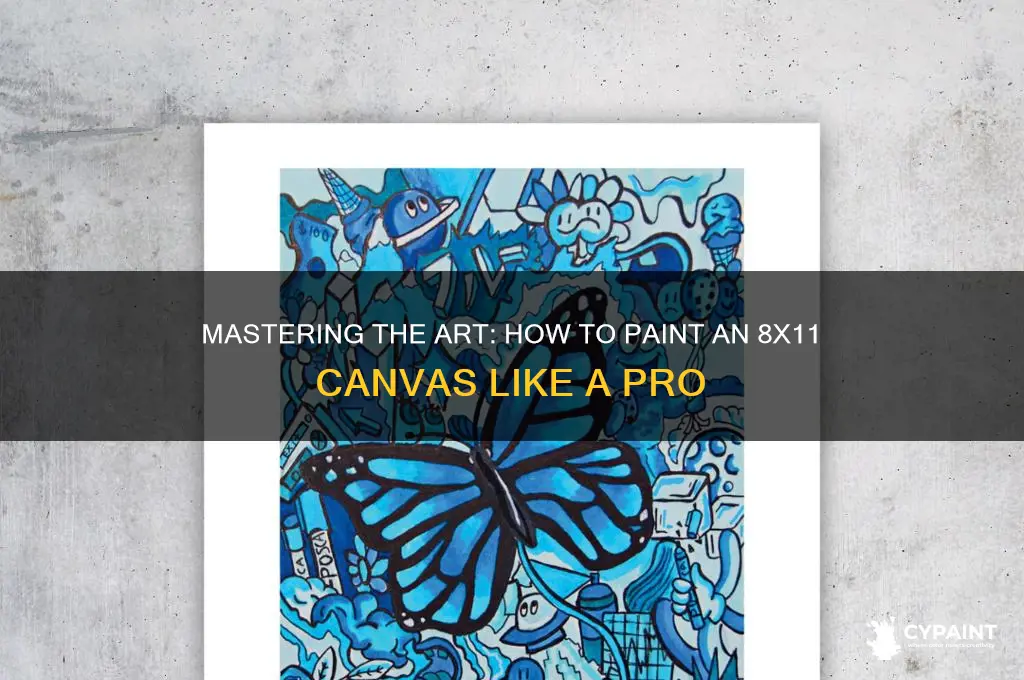 how to d0p 8 by 11on paint