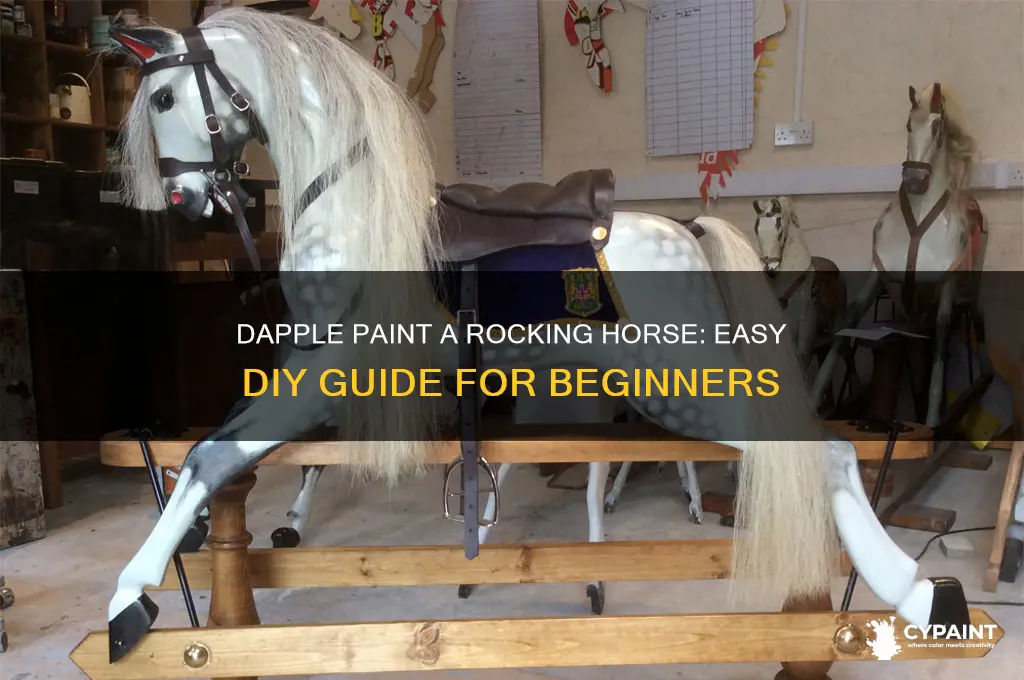 how to dapple paint a rocking horse