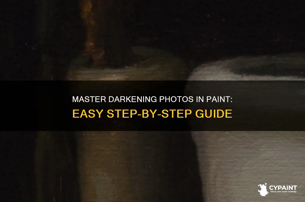 how to darken a photo in paint