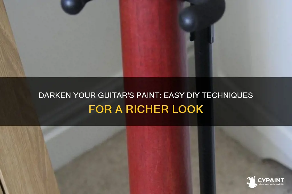 how to darken the paint on your guitar