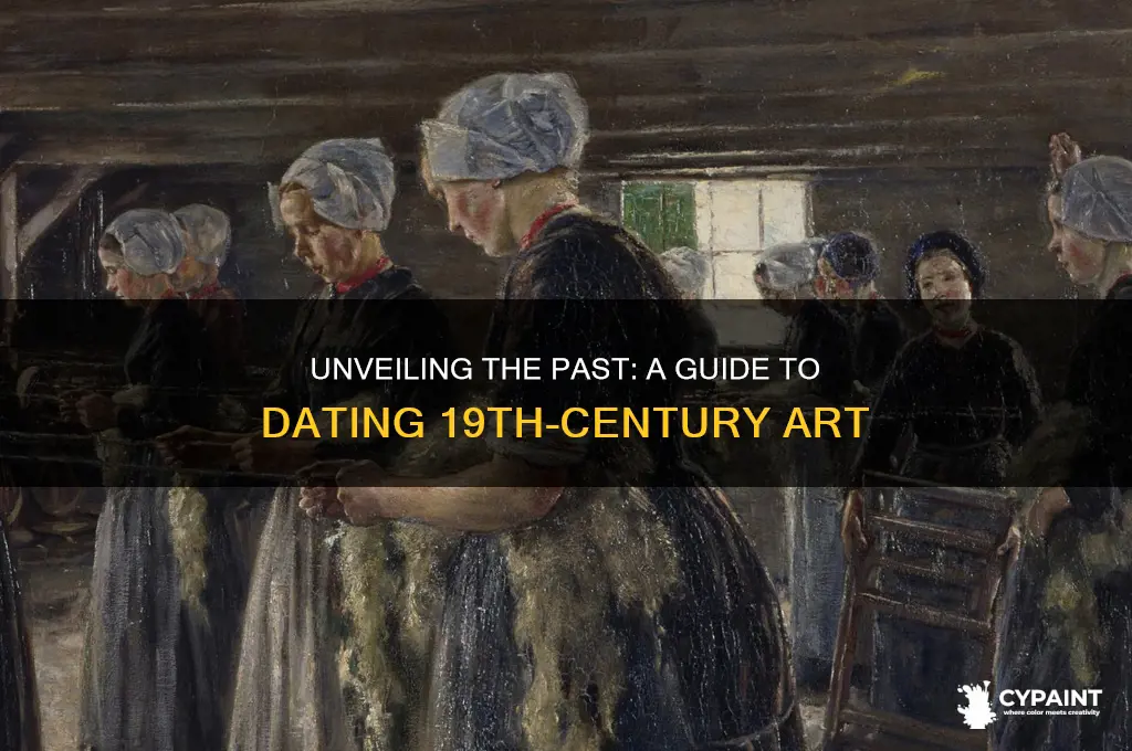 how to date a 19th century painting