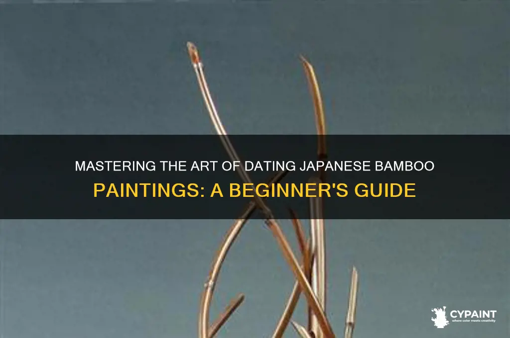 how to date a japanese bamboo painting