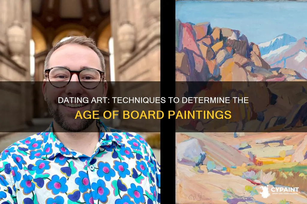 how to date age of painting on board