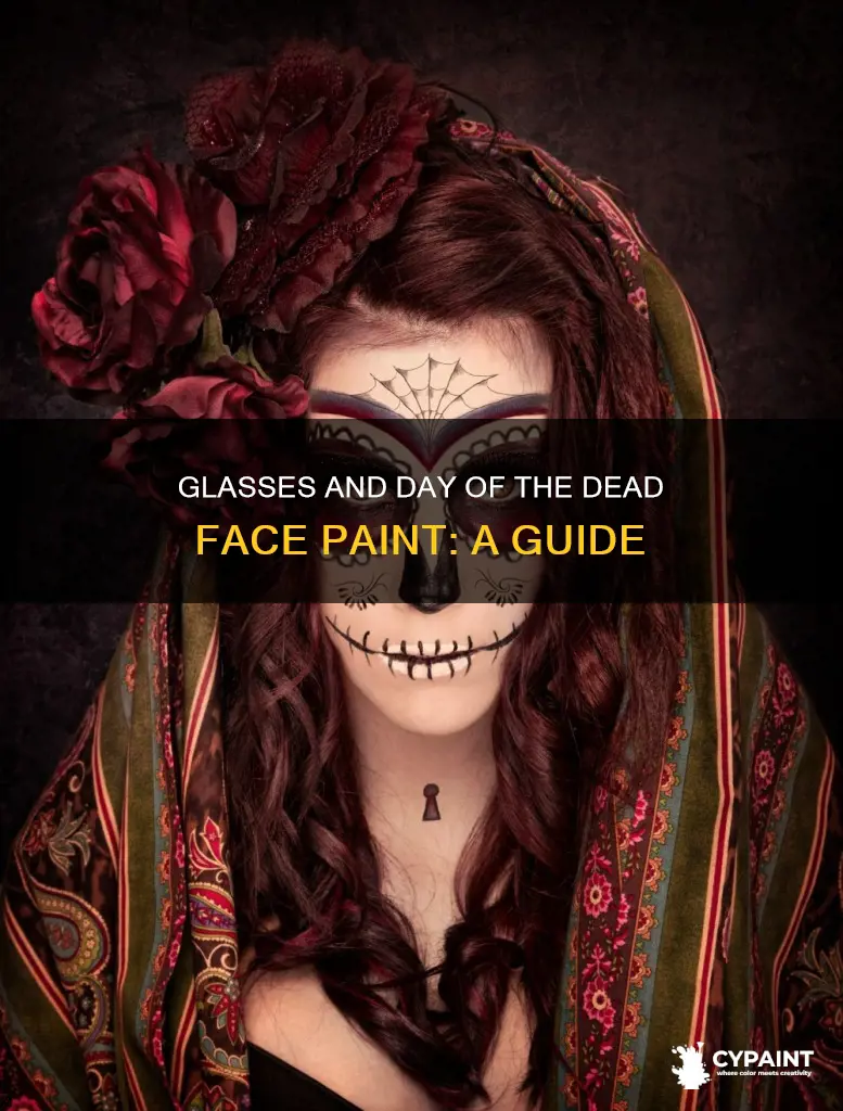 how to day of the dead paint eith glasses